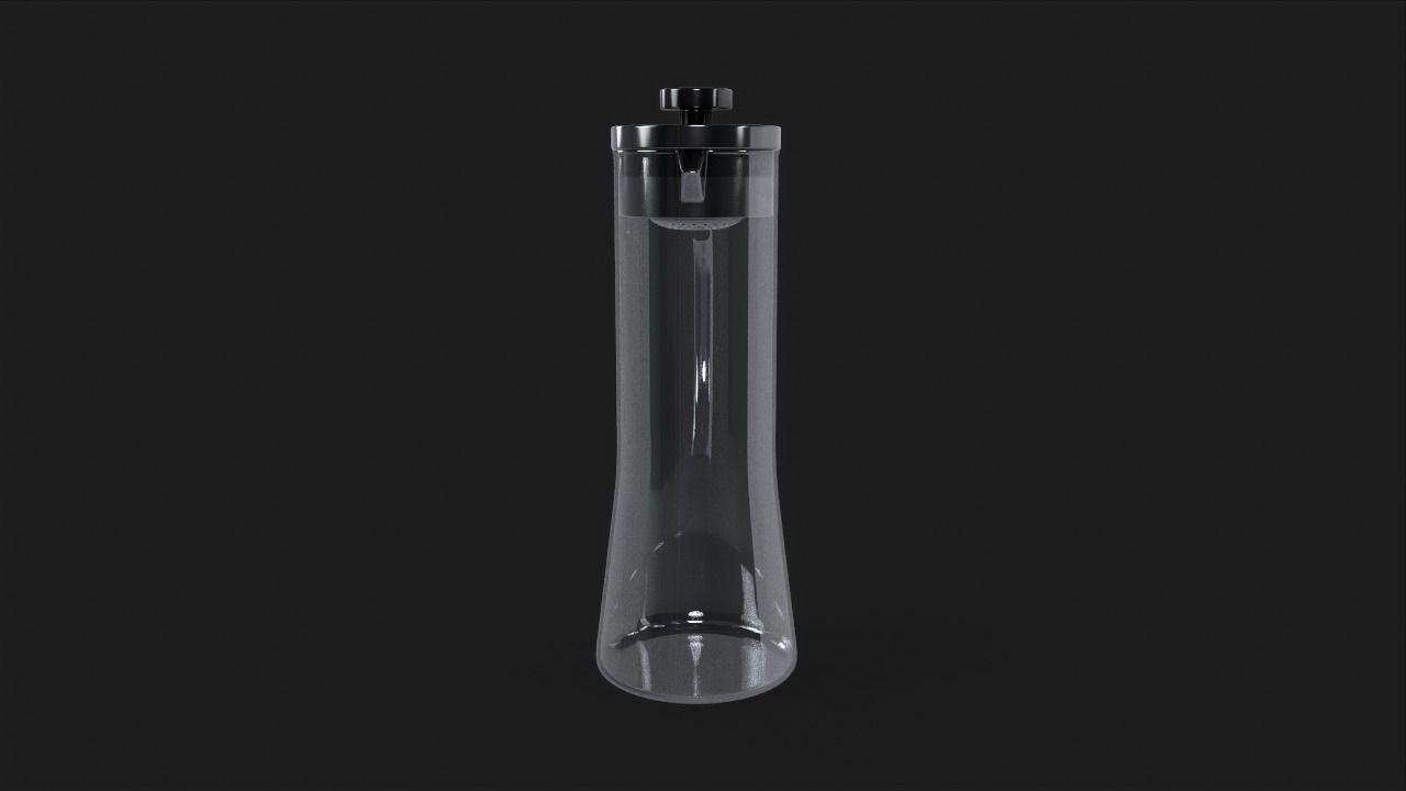 Glass Infuser Pitcher Low-poly 3D model_6