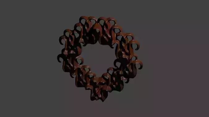 Wooden item for interior decoration