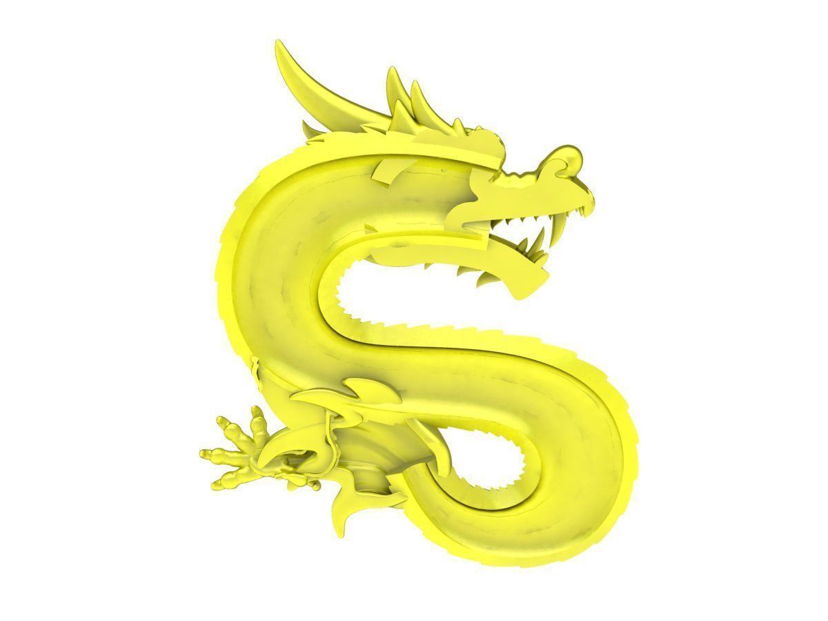 A4625 Dragon Jewelry Pendant 3D Model 3D print model_3