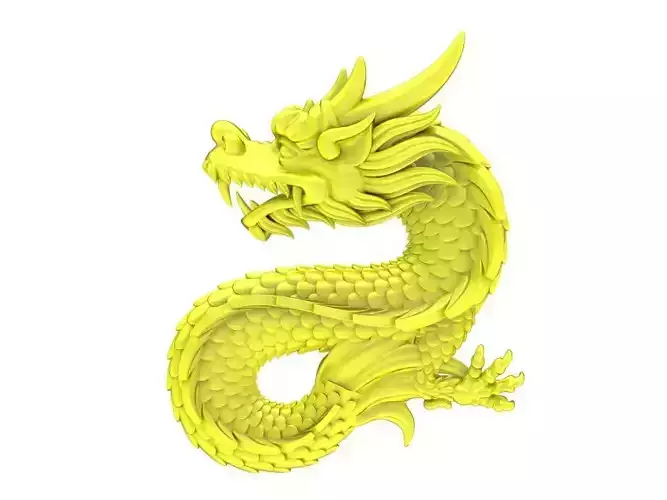 A4625 Dragon Jewelry Pendant 3D Model