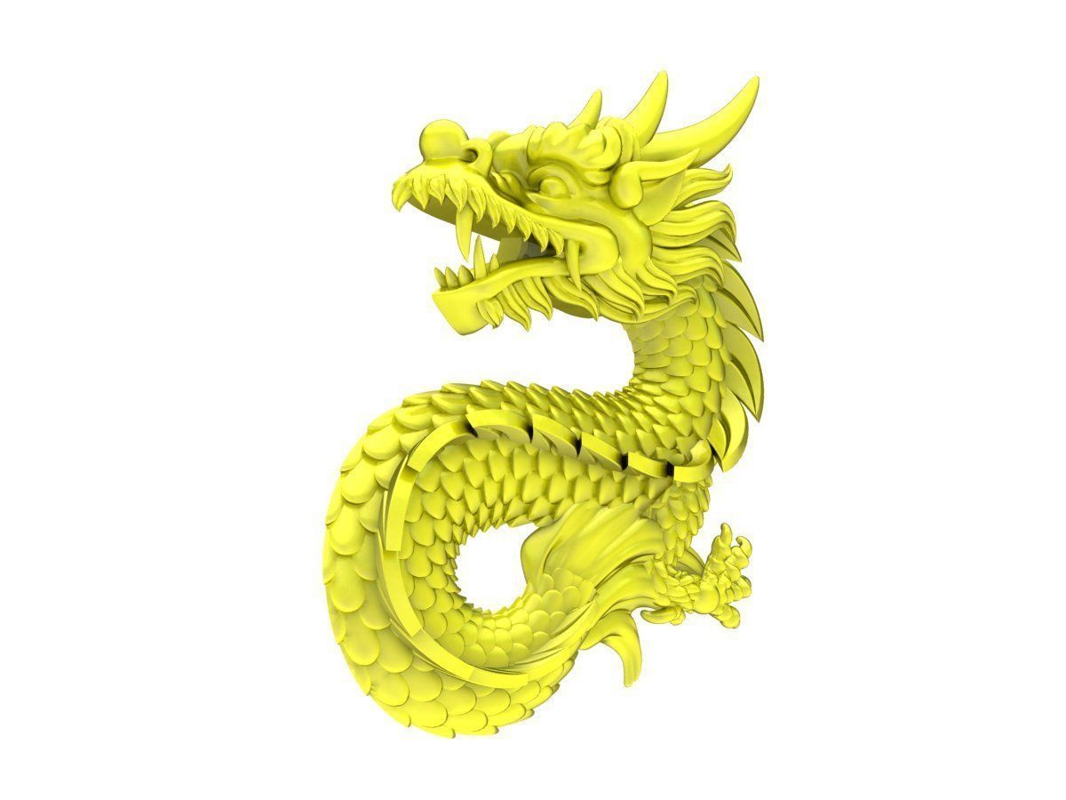 A4625 Dragon Jewelry Pendant 3D Model 3D print model_4