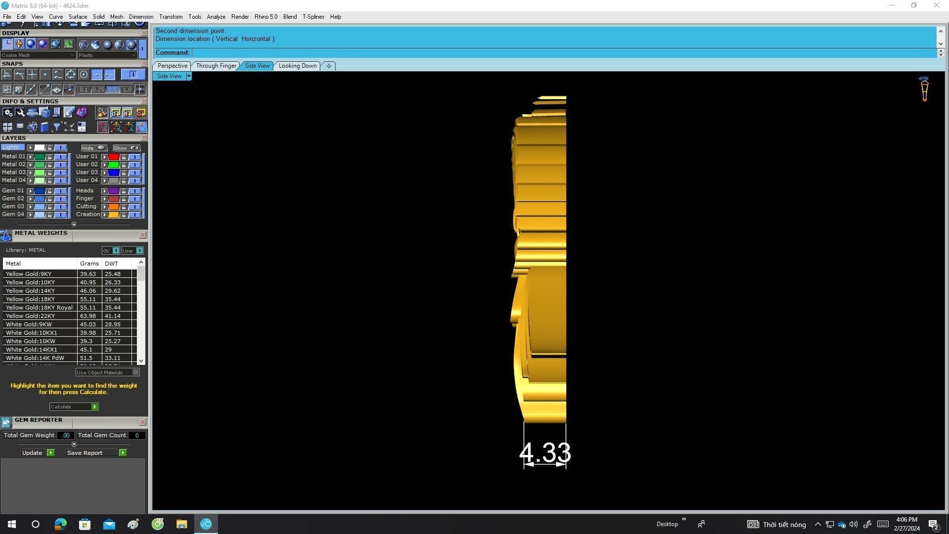 A4624 Phoenix Jewelry Pendant 3D Model 3D print model_7