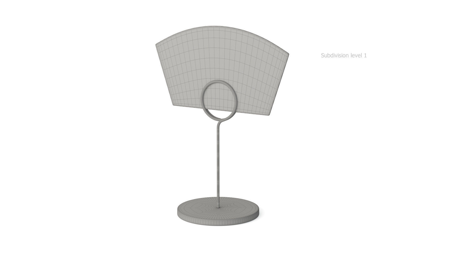 Table Card Holder 3D model_8