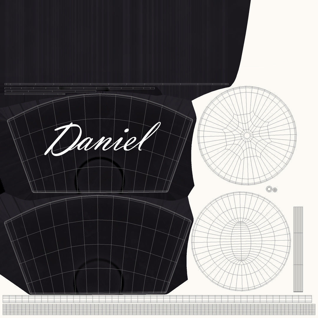 Table Card Holder 3D model_10