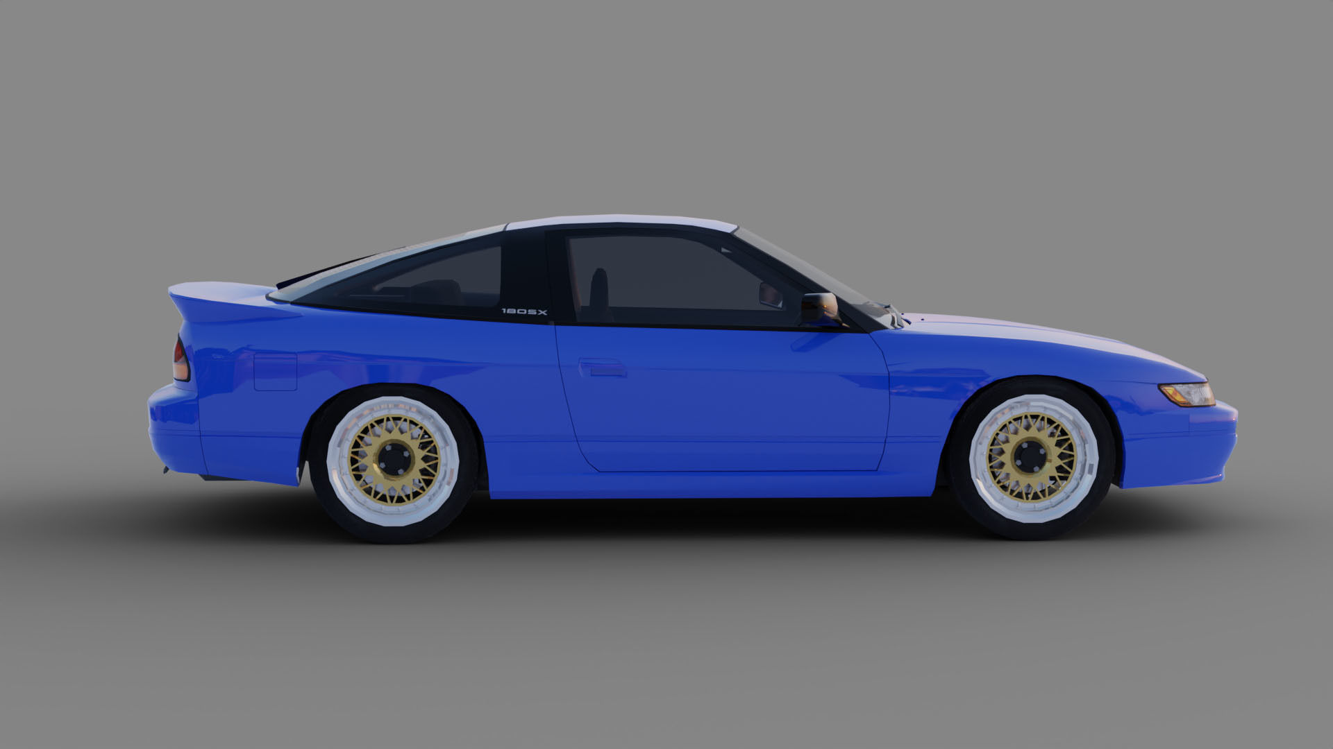 Nissan SilEighty Sil80 Mako Sato Style Initial D Low-poly 3D model_3