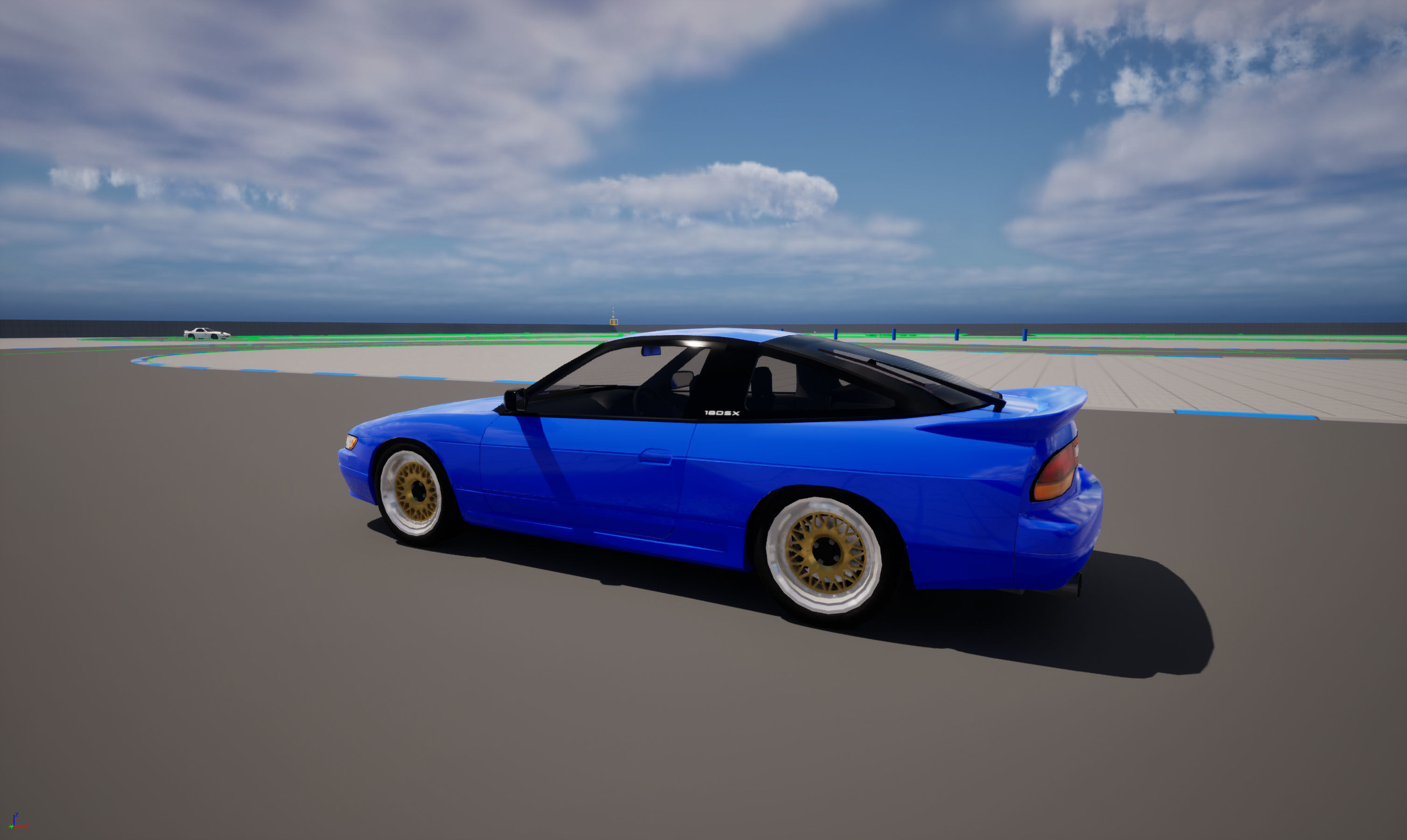 Nissan SilEighty Sil80 Mako Sato Style Initial D Low-poly 3D model_16