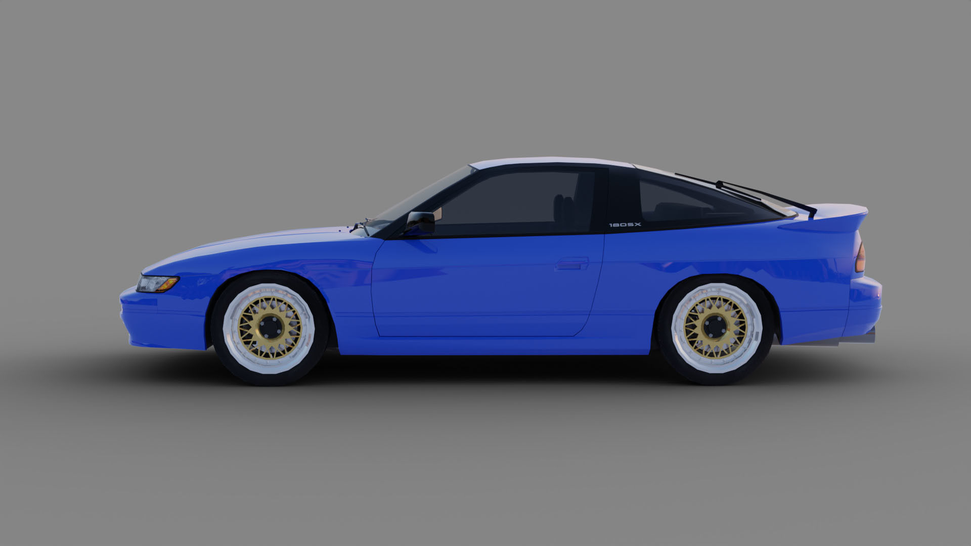 Nissan SilEighty Sil80 Mako Sato Style Initial D Low-poly 3D model_7