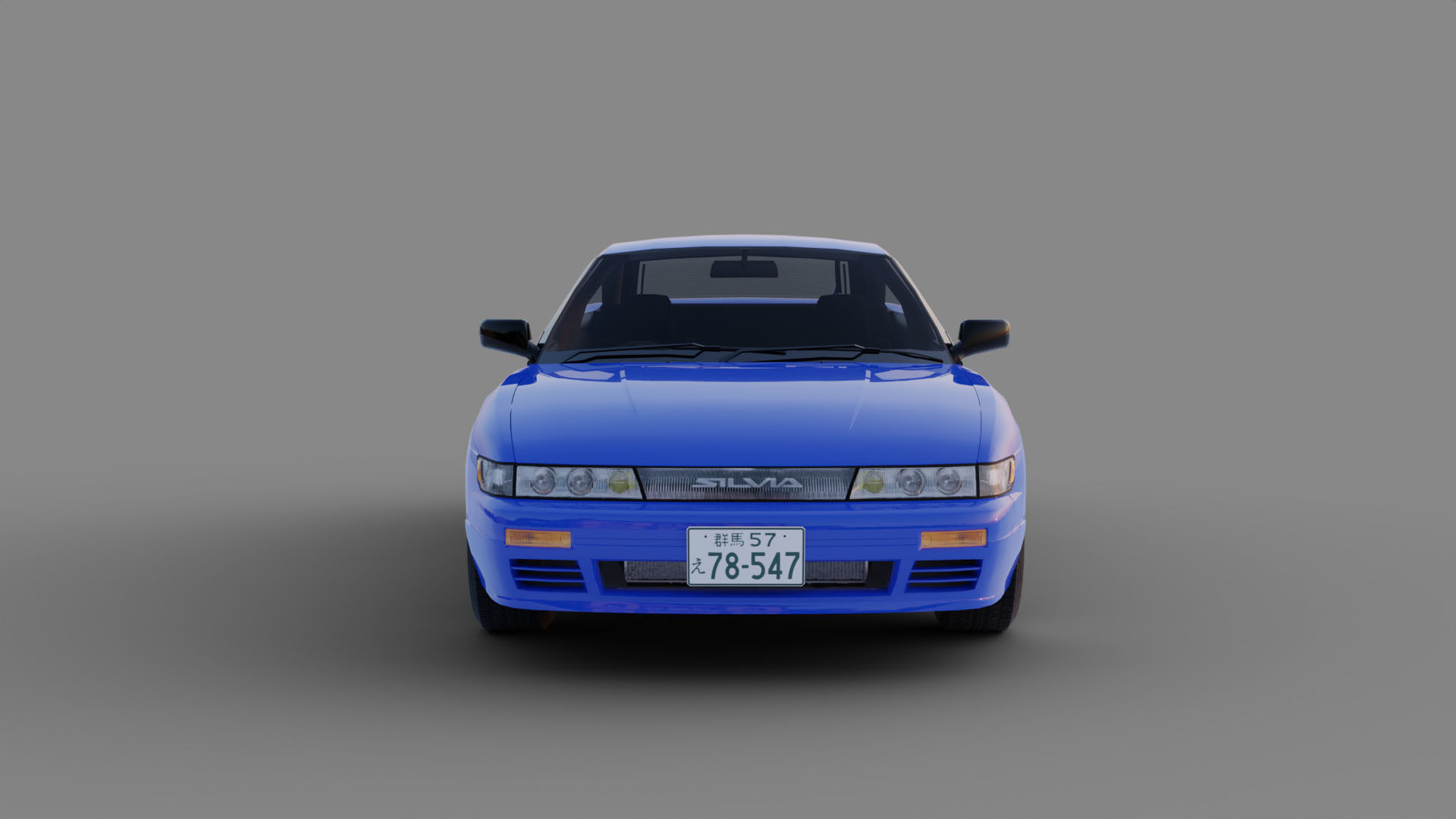 Nissan SilEighty Sil80 Mako Sato Style Initial D Low-poly 3D model_1