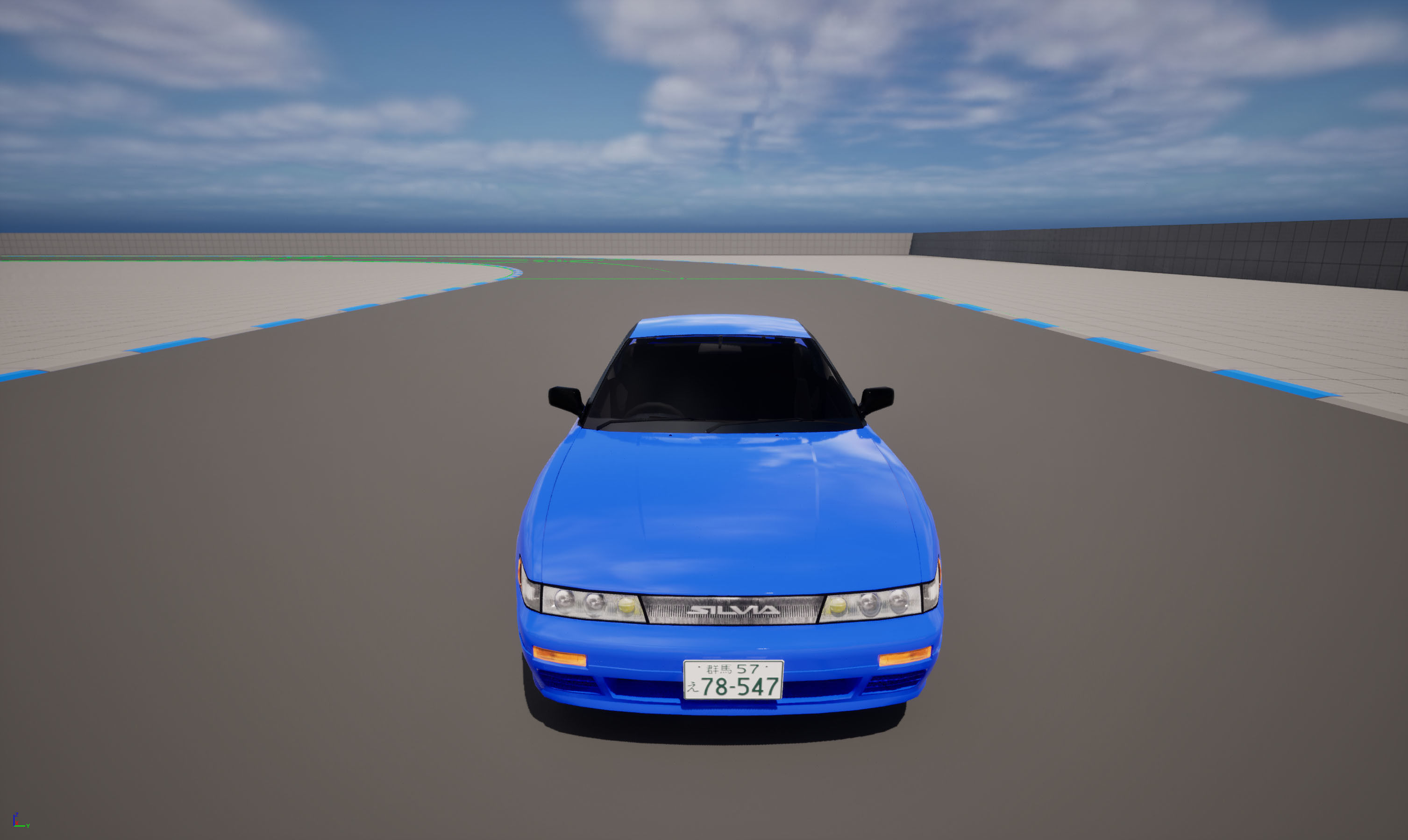 Nissan SilEighty Sil80 Mako Sato Style Initial D Low-poly 3D model_14