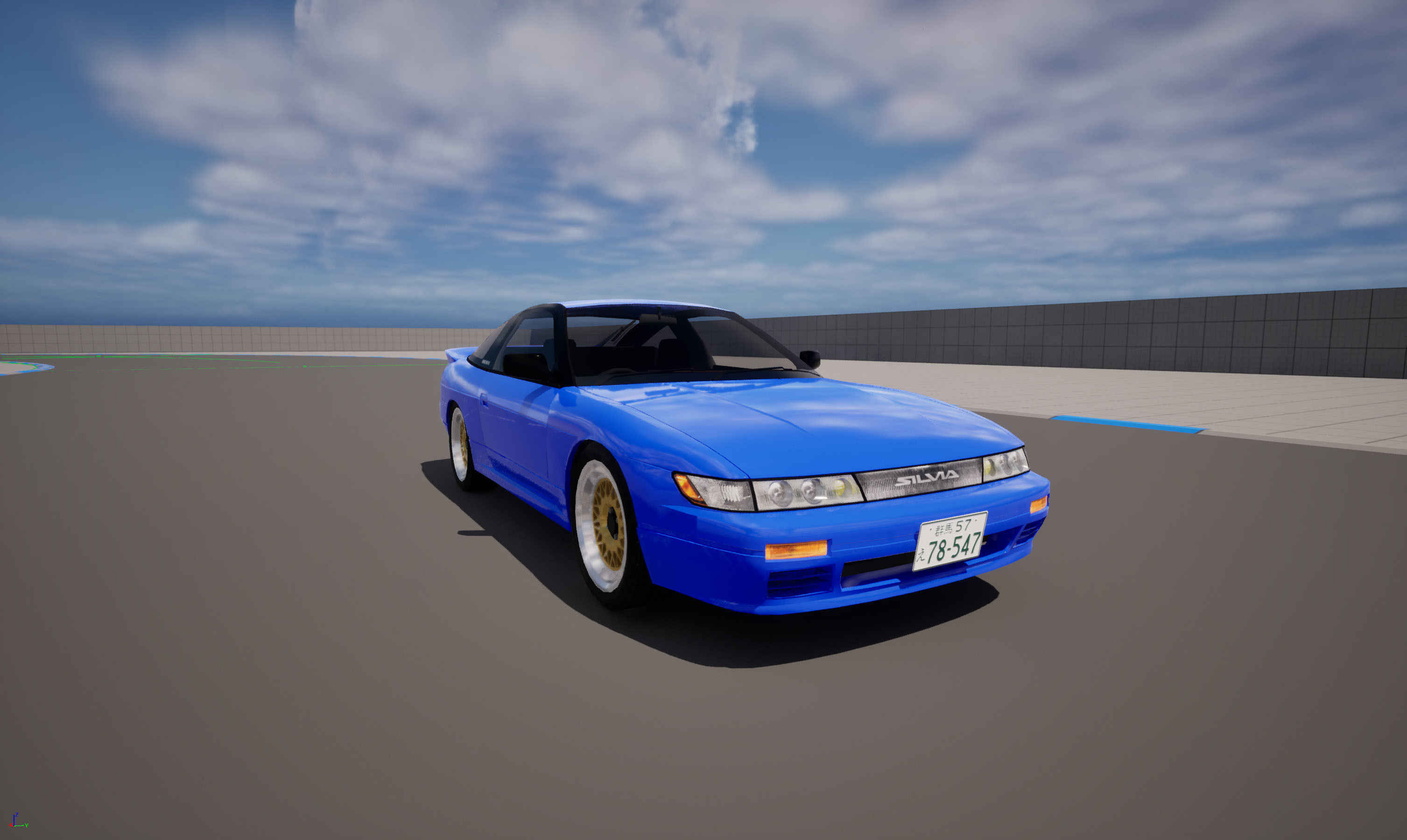 Nissan SilEighty Sil80 Mako Sato Style Initial D Low-poly 3D model_20