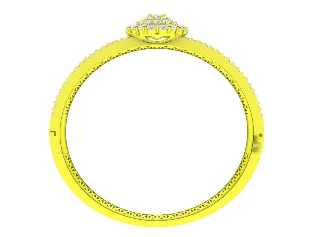 5698 hongkongstyle diamond women bangle bracelets 3D print model_3