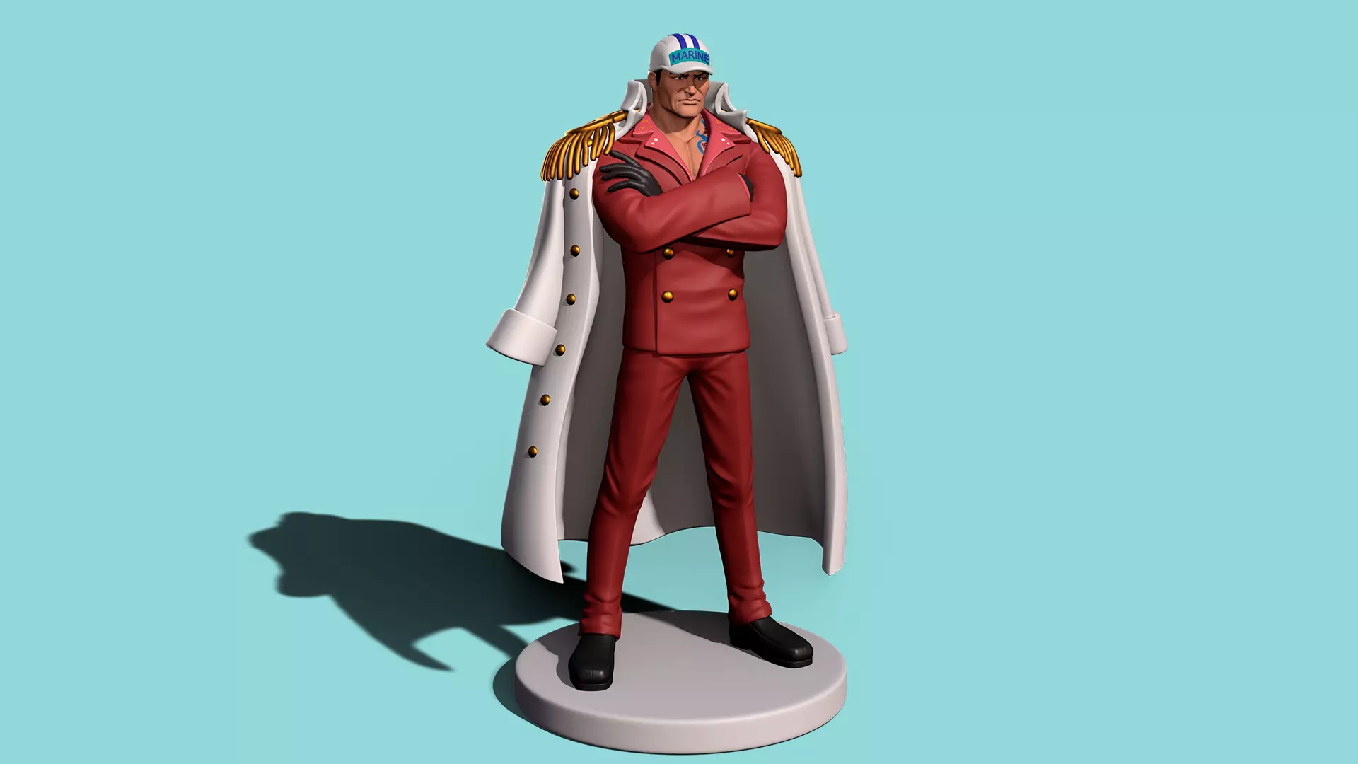 Akainu One Piece Figurine 3D print model