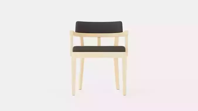 North dining chair white oiled oak