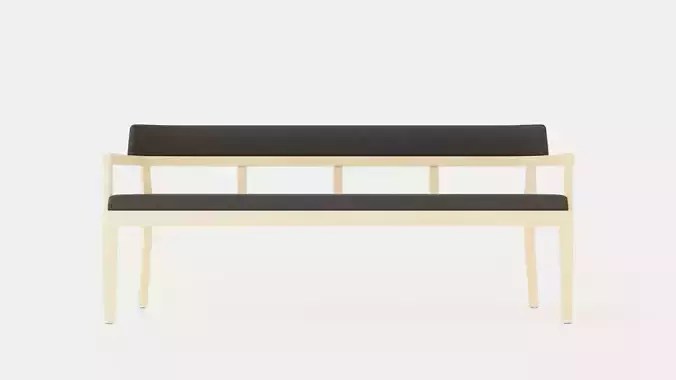 North dining sofa white oiled