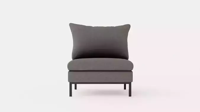 Tribeca armchair Low-poly 3D model