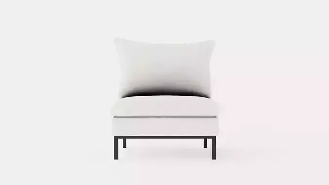 Tribeca armchair Low-poly 3D model