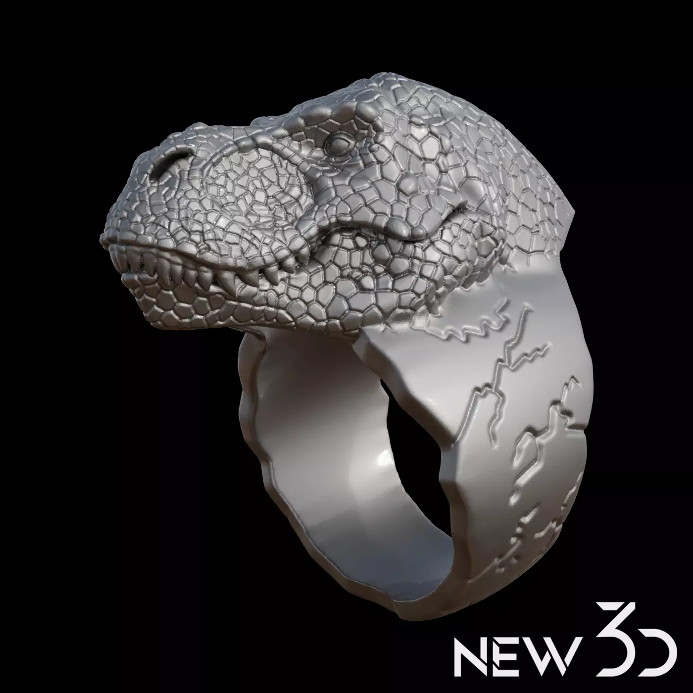 T rex ring 3D print model