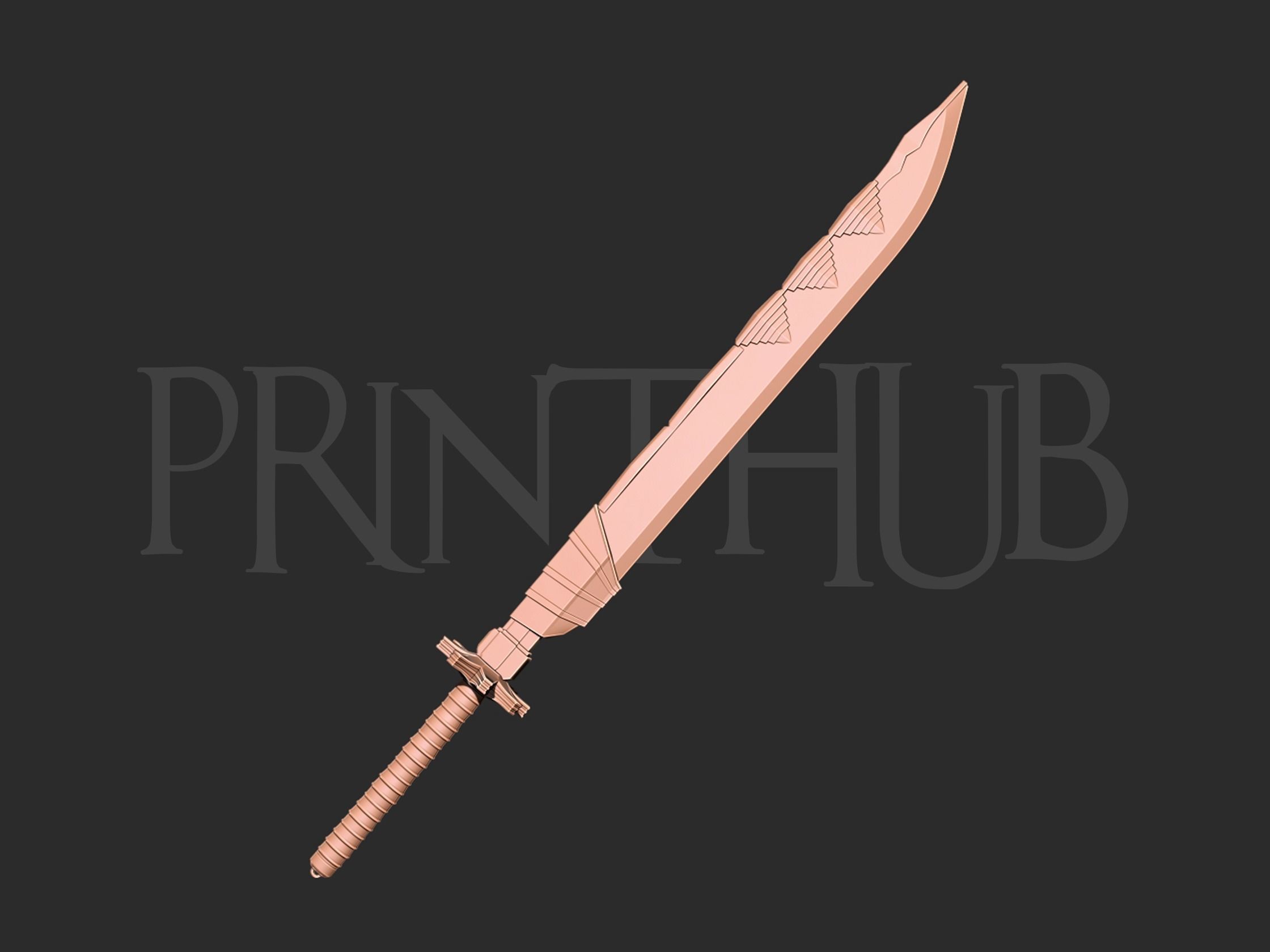 Dragon Bone Sword - Maki Zenin - Jujutsu Kaisen Cosplay 3D print model_5