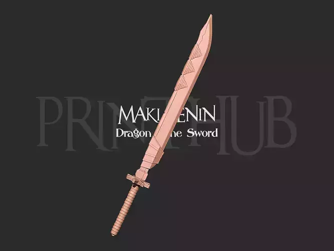 Dragon Bone Sword - Maki Zenin - Jujutsu Kaisen Cosplay 3D print model