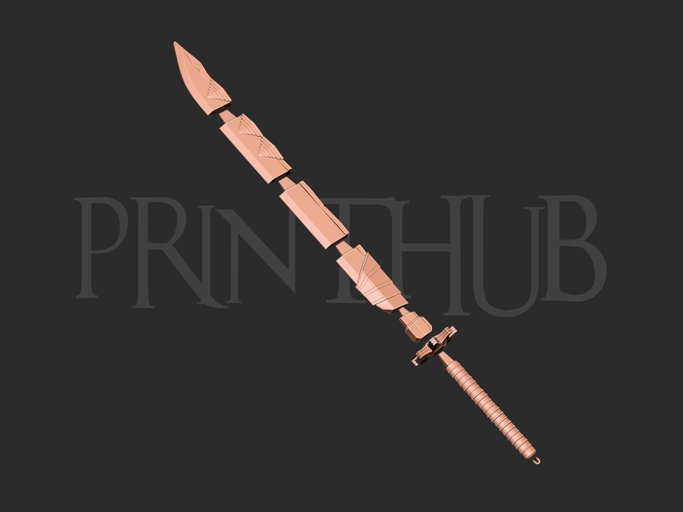 Dragon Bone Sword - Maki Zenin - Jujutsu Kaisen Cosplay 3D print model_8