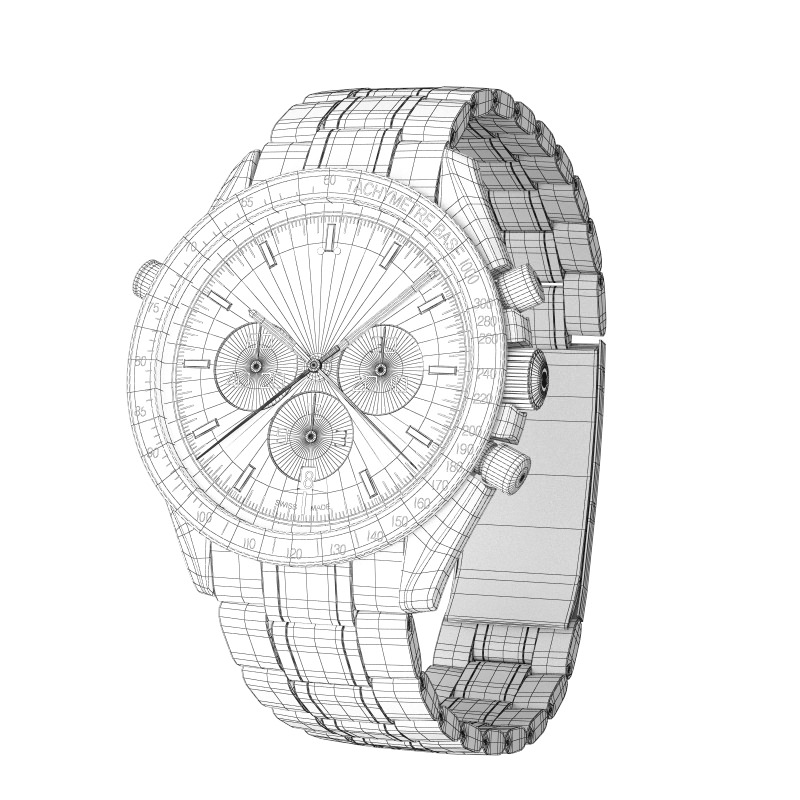 Omega Speedmaster Collection 3D model_28