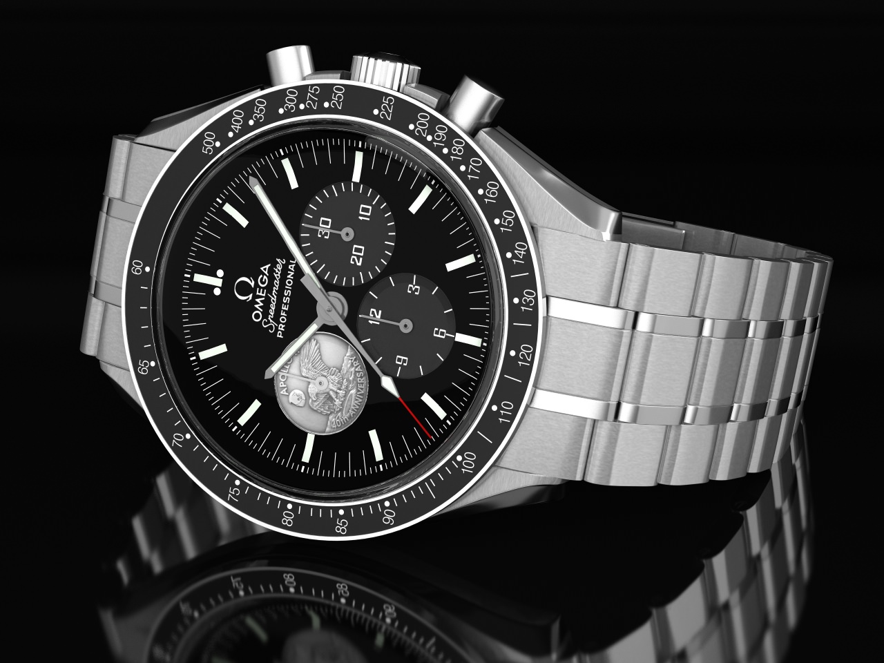 Omega Speedmaster Collection 3D model_42