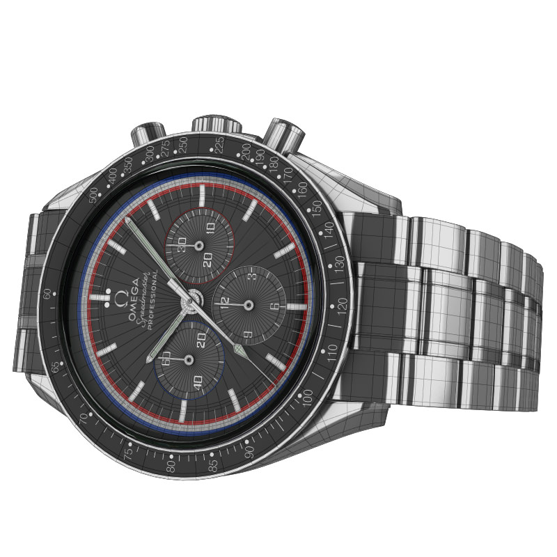 Omega Speedmaster Collection 3D model_11