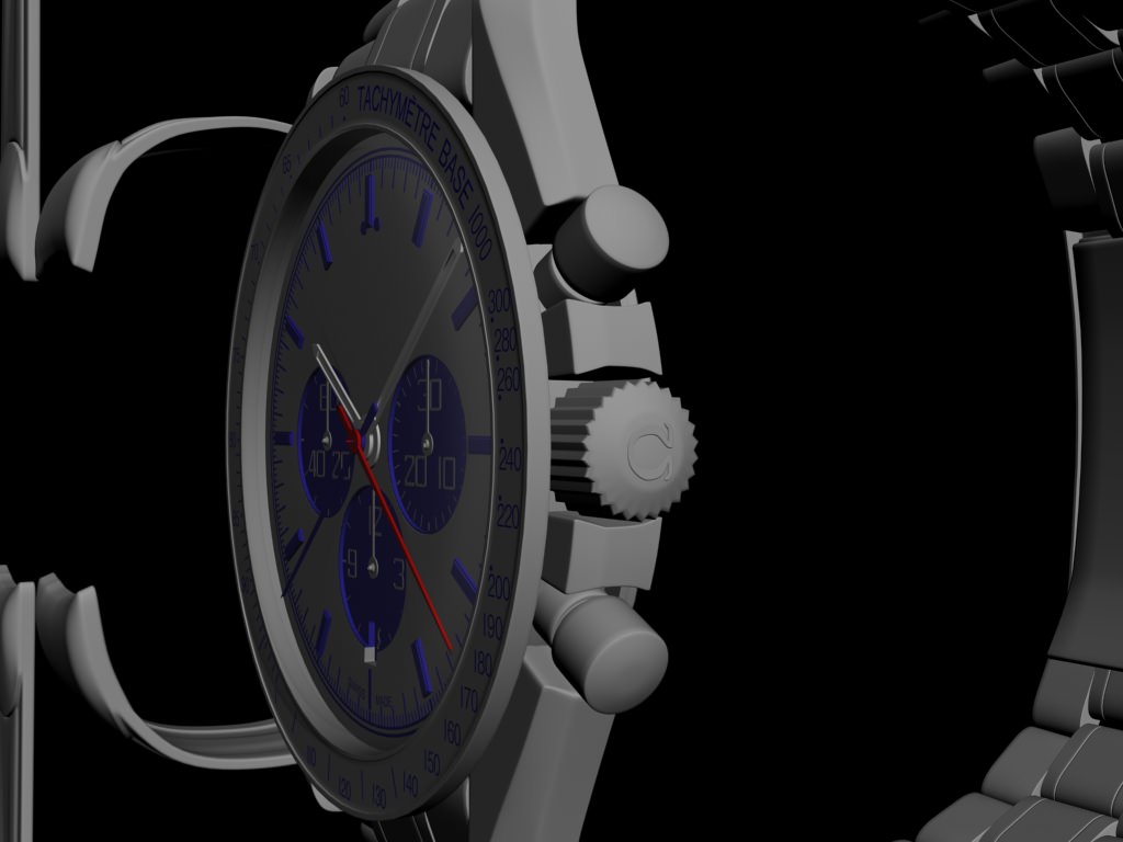 Omega Speedmaster Collection 3D model_40