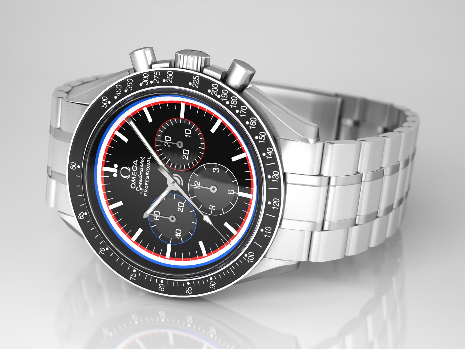 Omega Speedmaster Collection 3D model_45