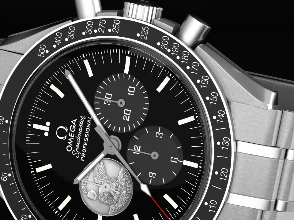 Omega Speedmaster Collection 3D model_43