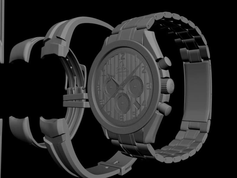Omega Speedmaster Collection 3D model_60