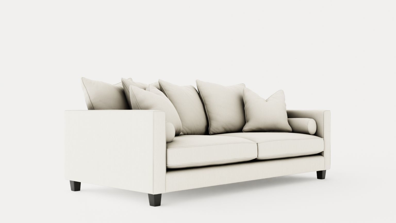 Nevada 3-seater sofa Low-poly 3D model_1