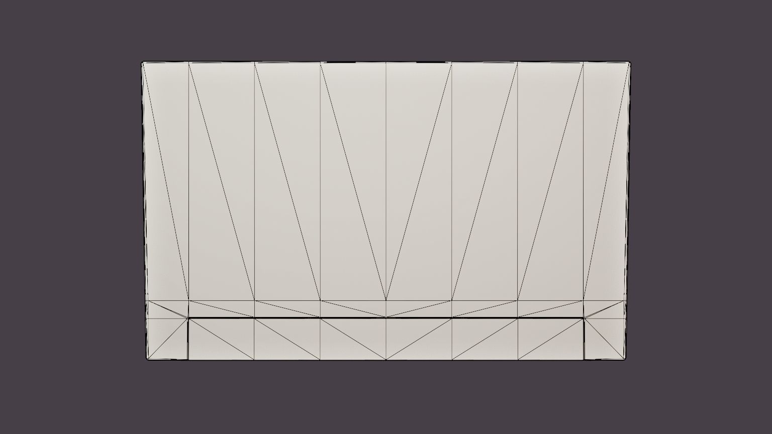 Marion headboard Low-poly 3D model_5