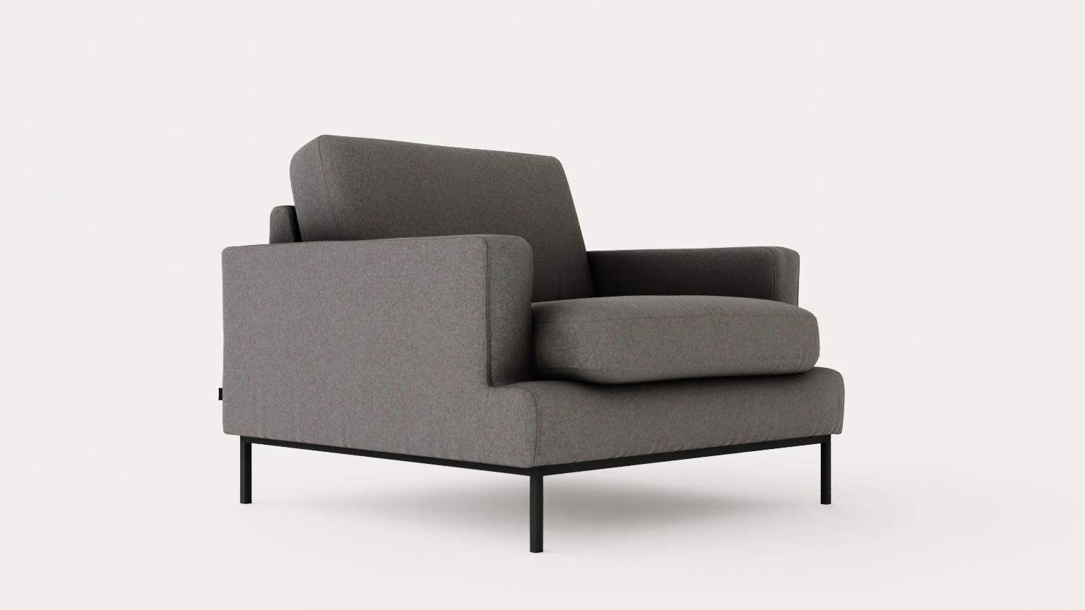Francis armchair Low-poly 3D model_1