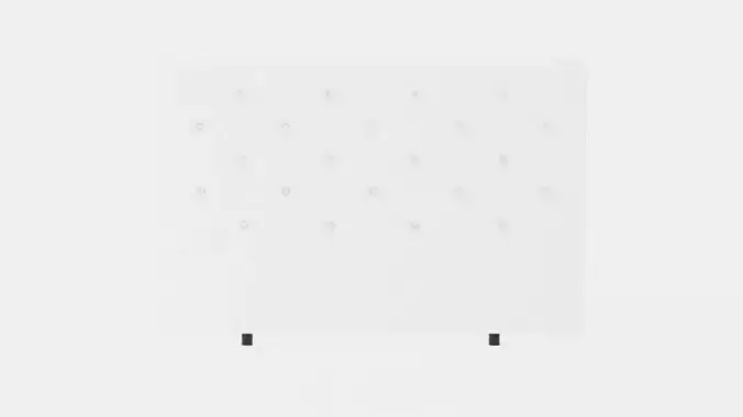 Francis headboard Low-poly 3D model