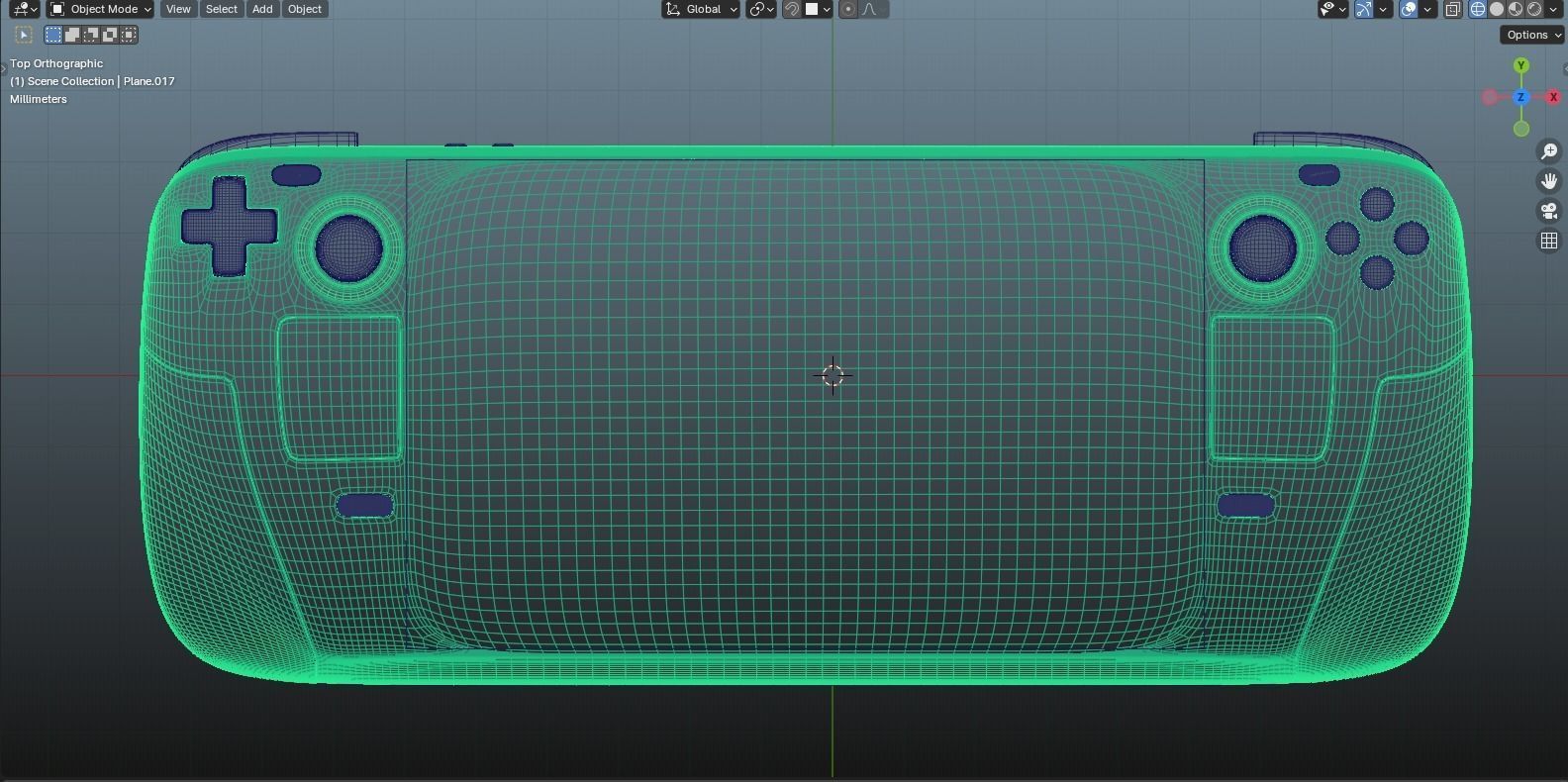 Game deck console 3D model_6