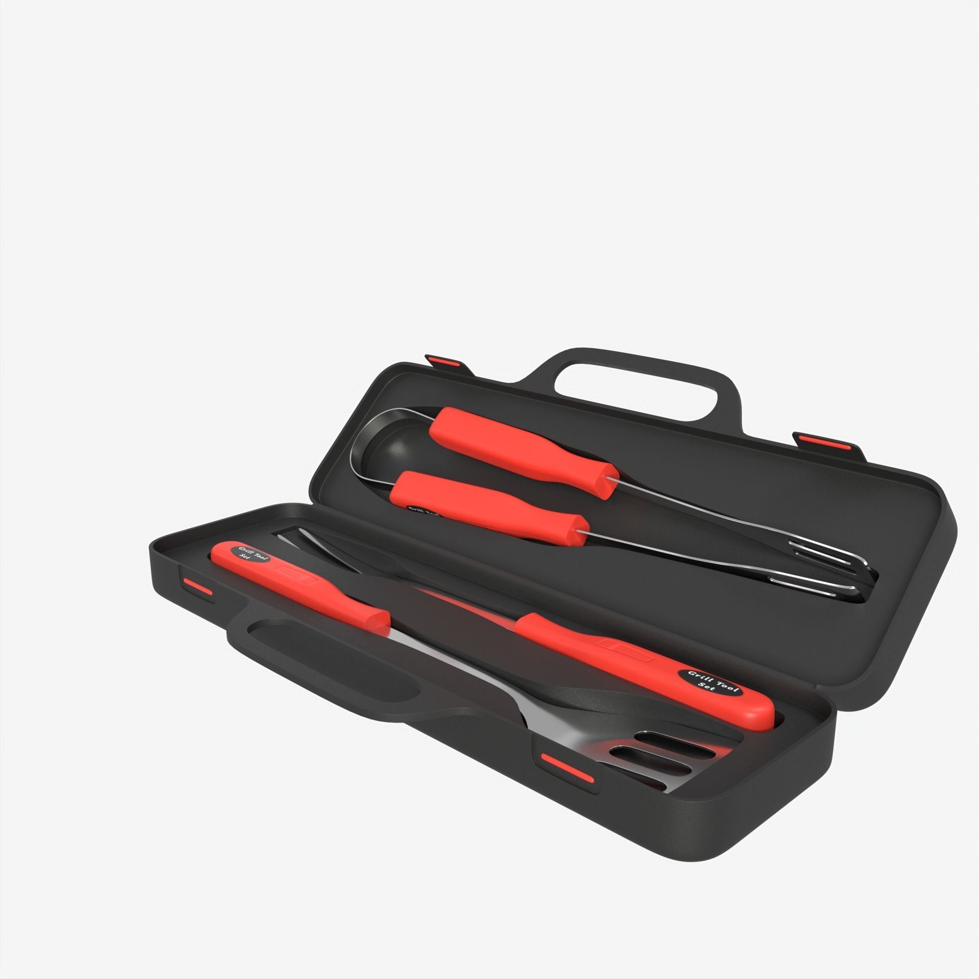BBQ tool set 3D model_28