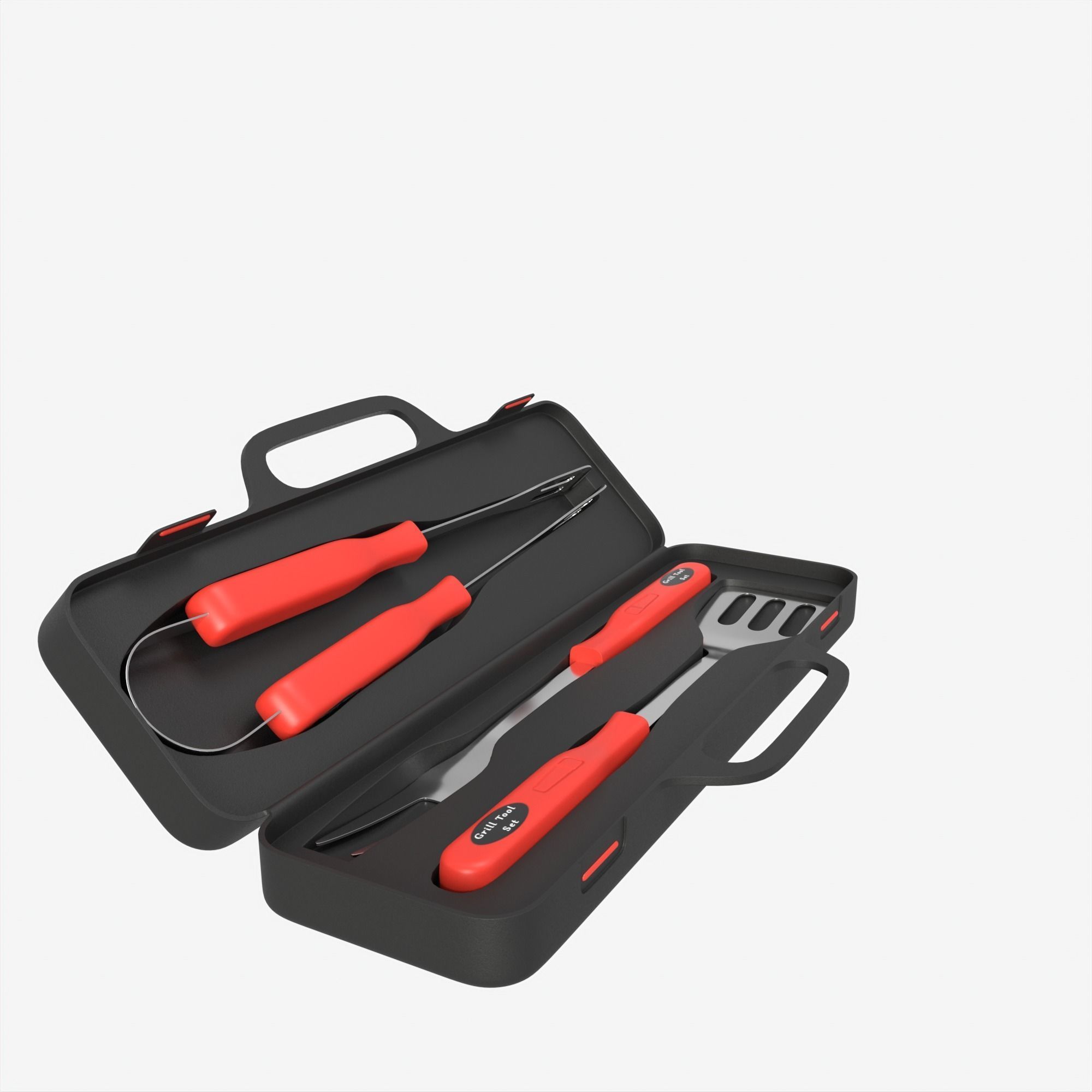 BBQ tool set 3D model_11