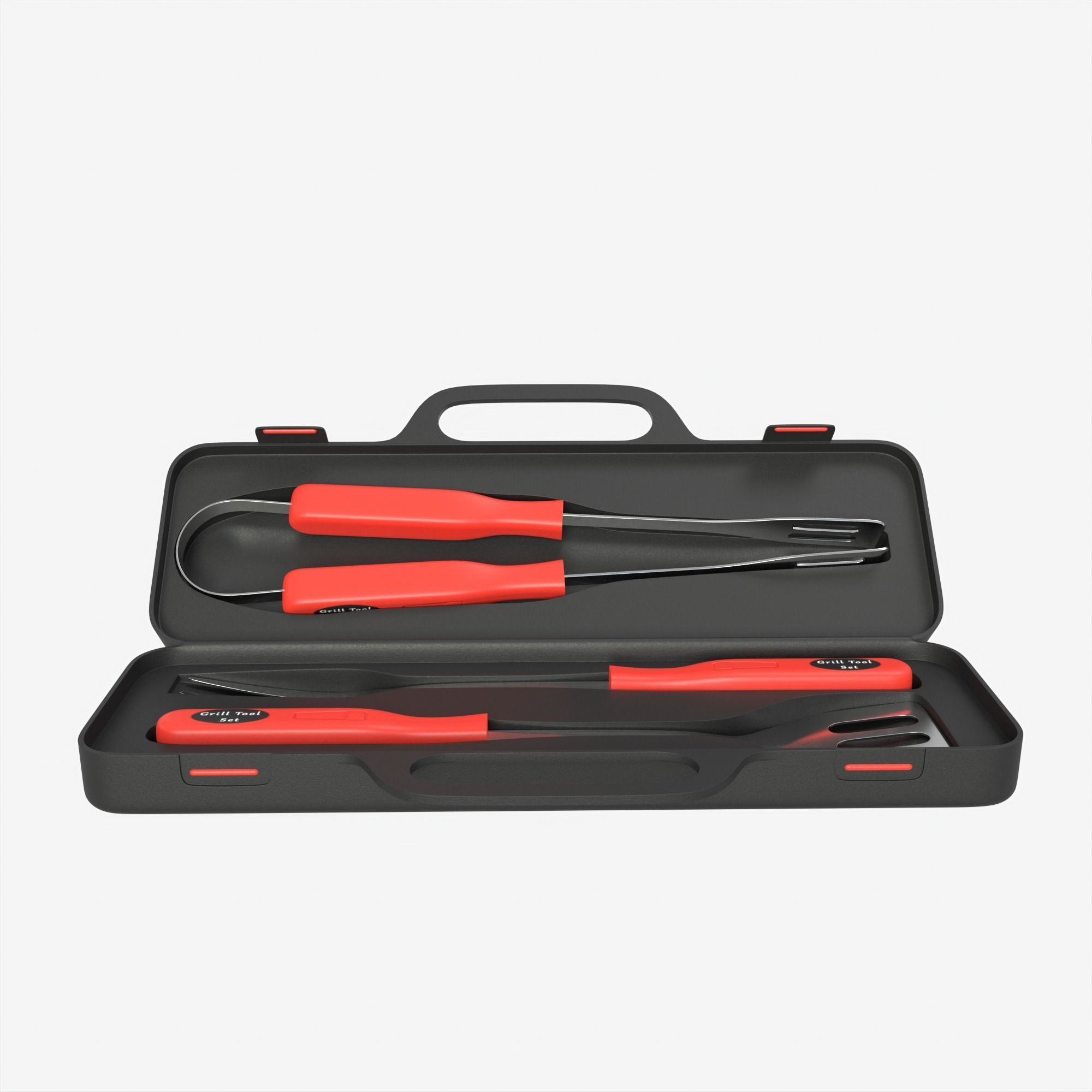 BBQ tool set 3D model_7