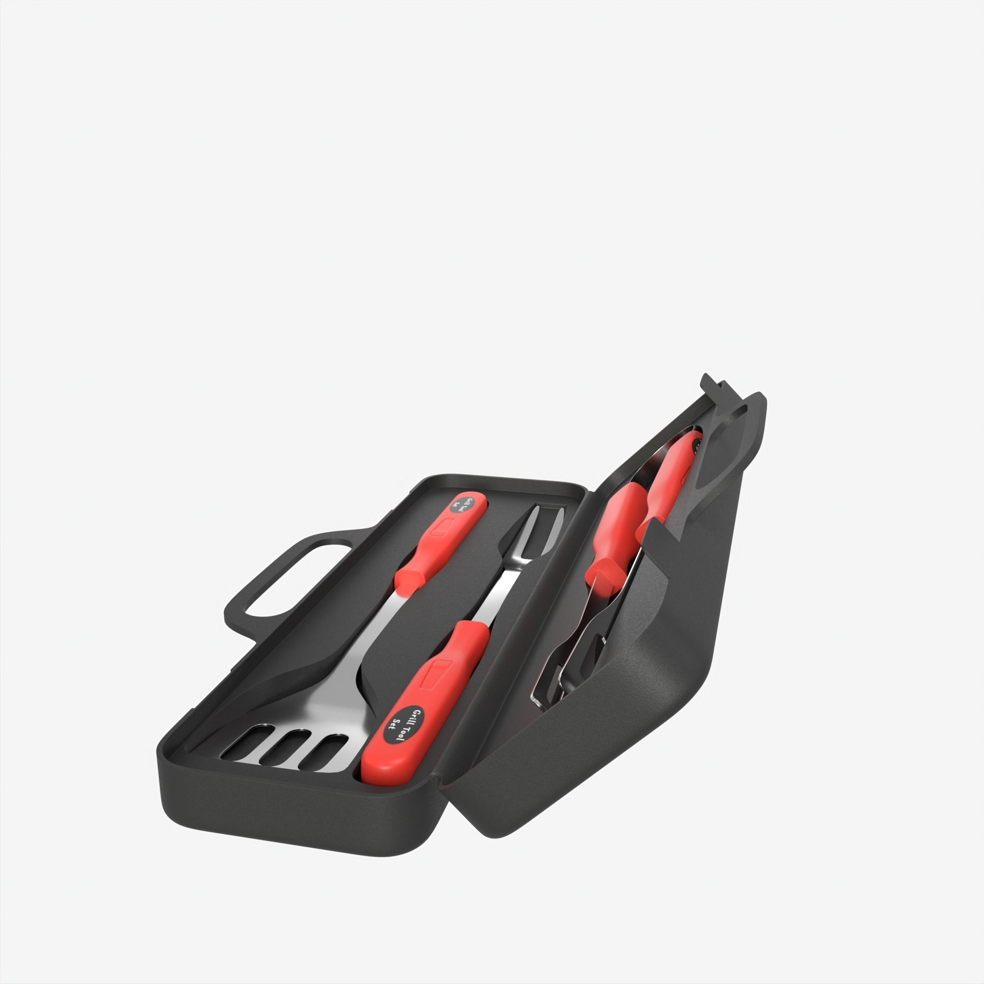 BBQ tool set 3D model_24