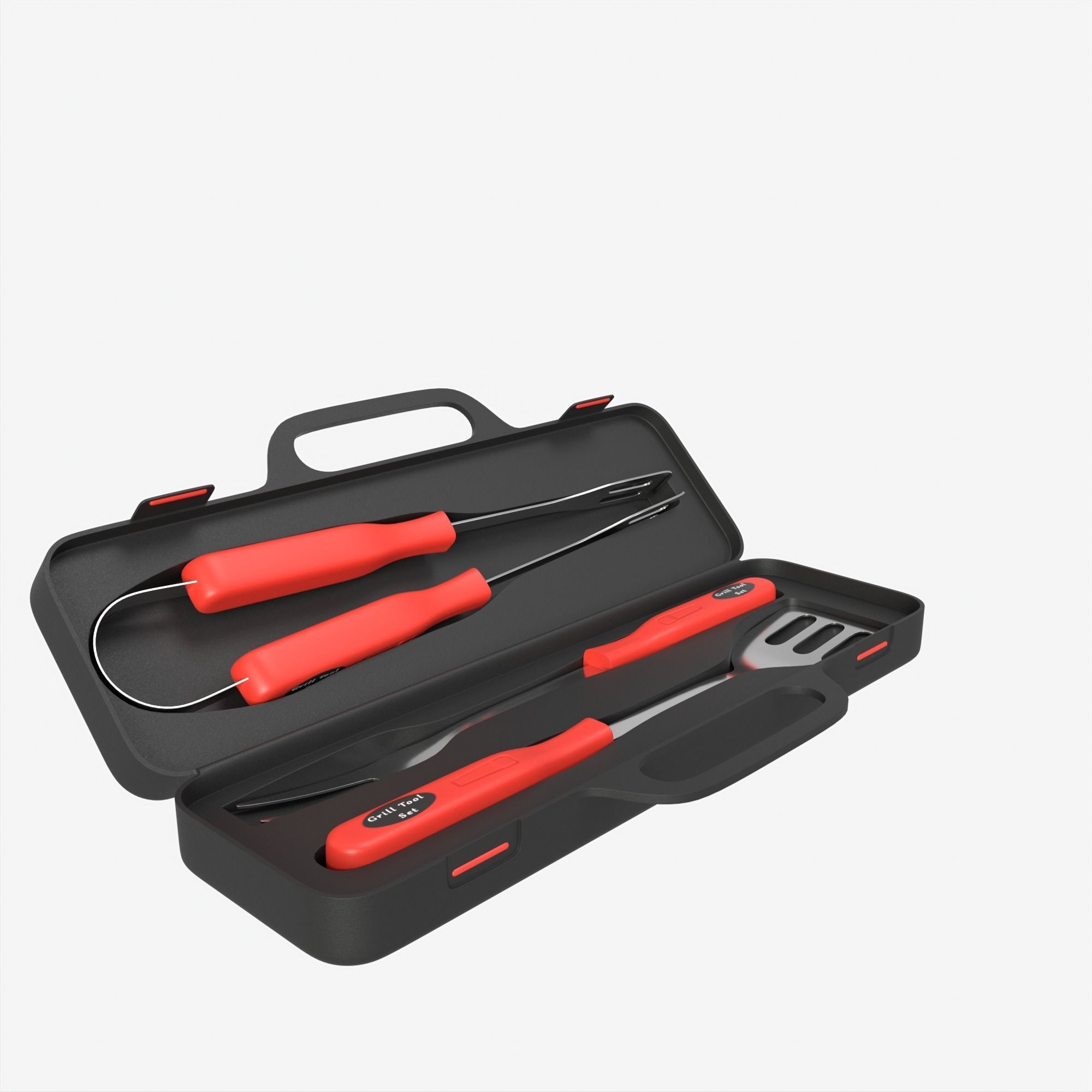 BBQ tool set 3D model_10