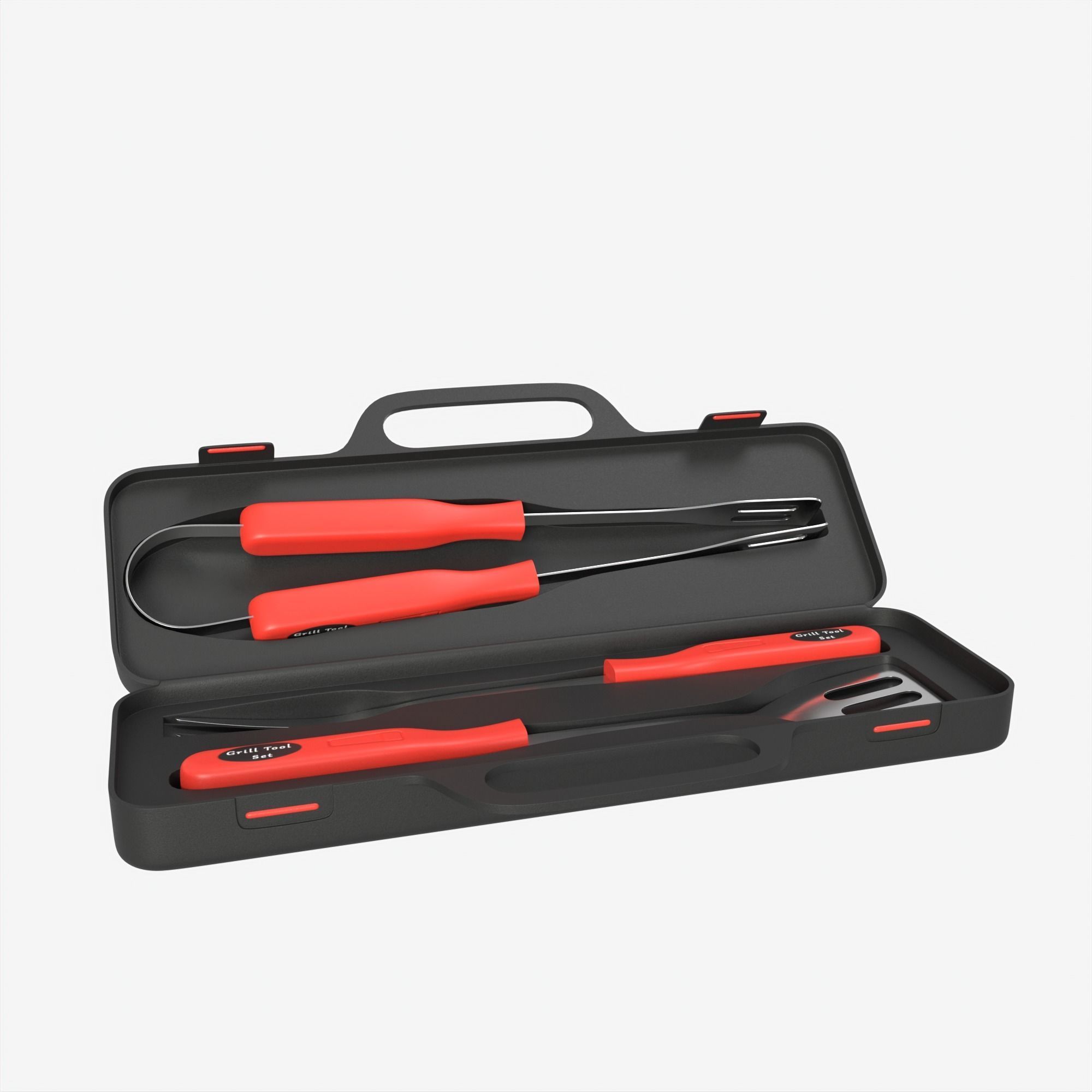 BBQ tool set 3D model_8