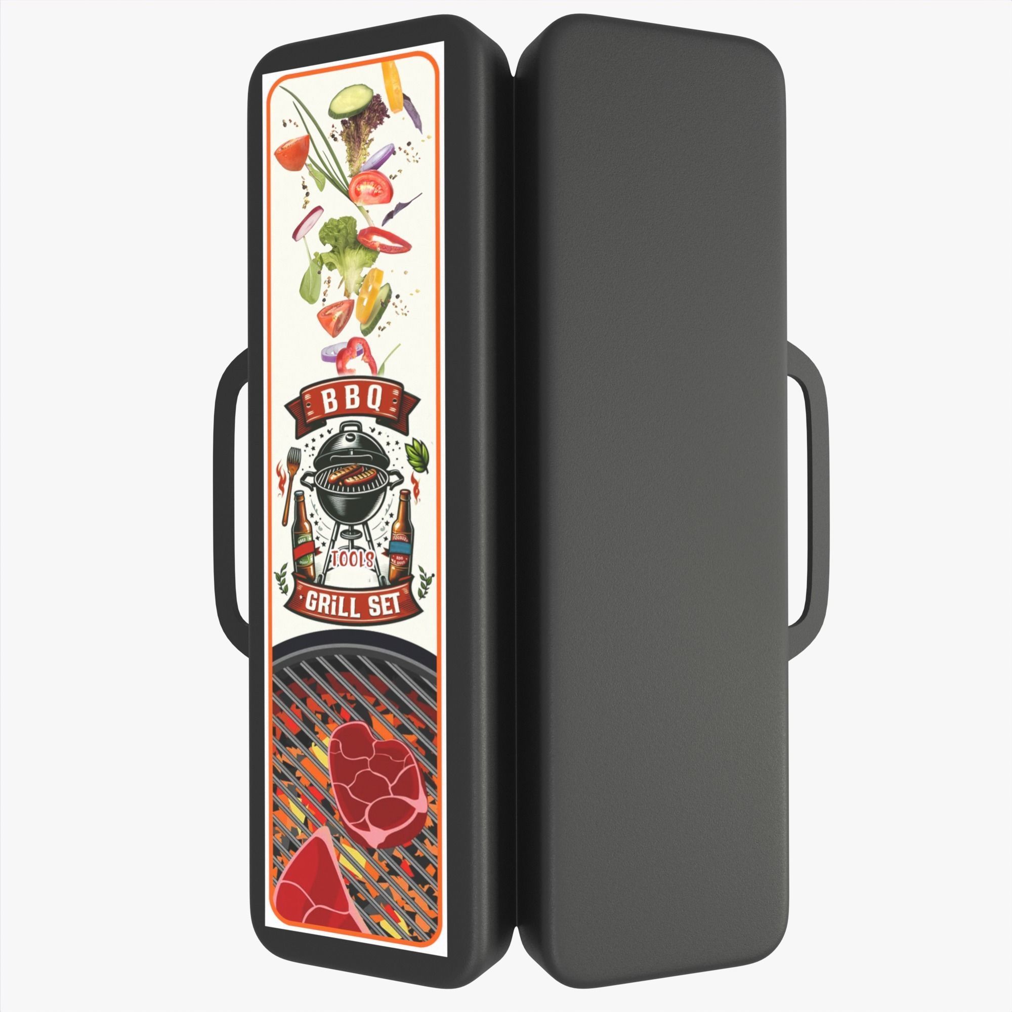 BBQ tool set 3D model_6