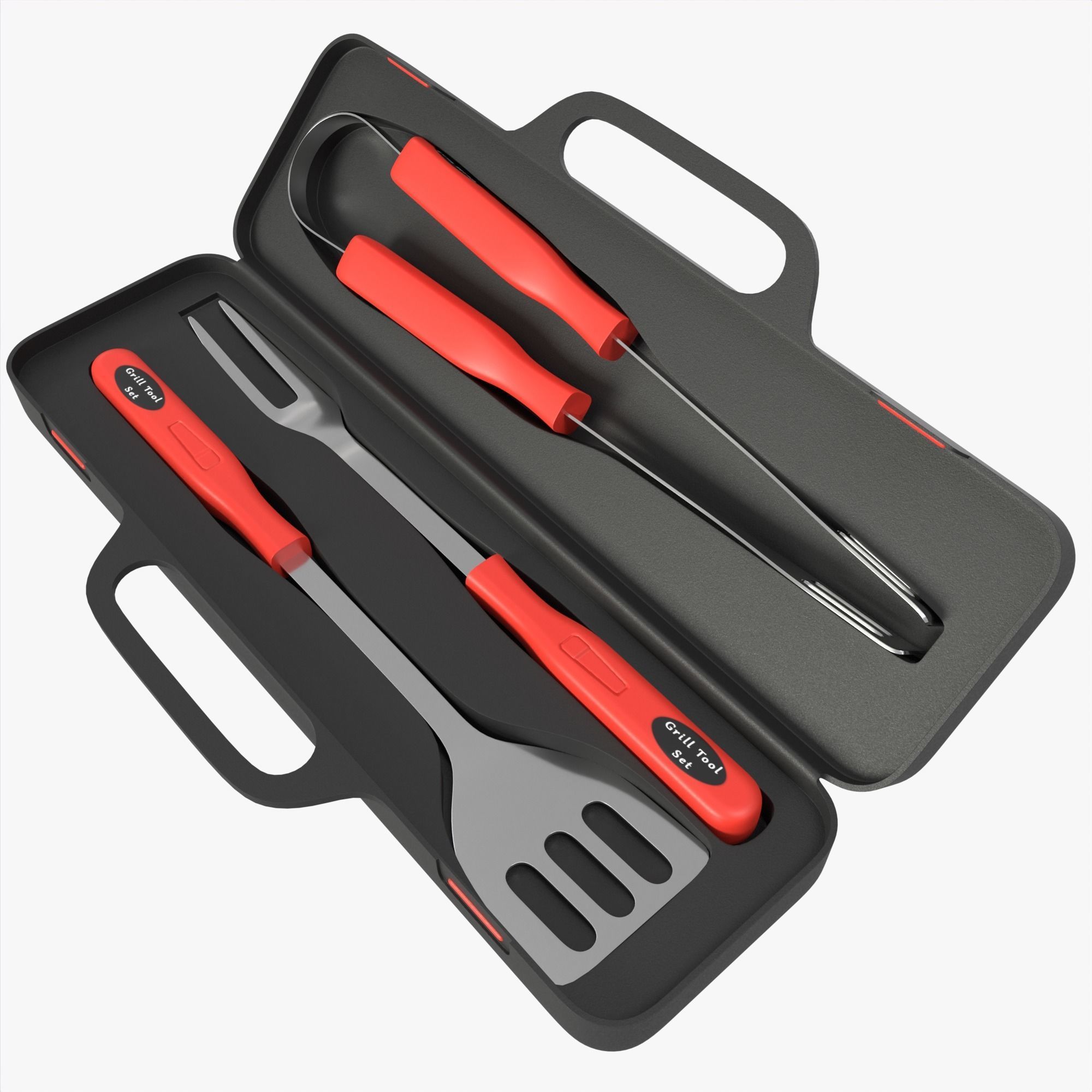 BBQ tool set 3D model_5