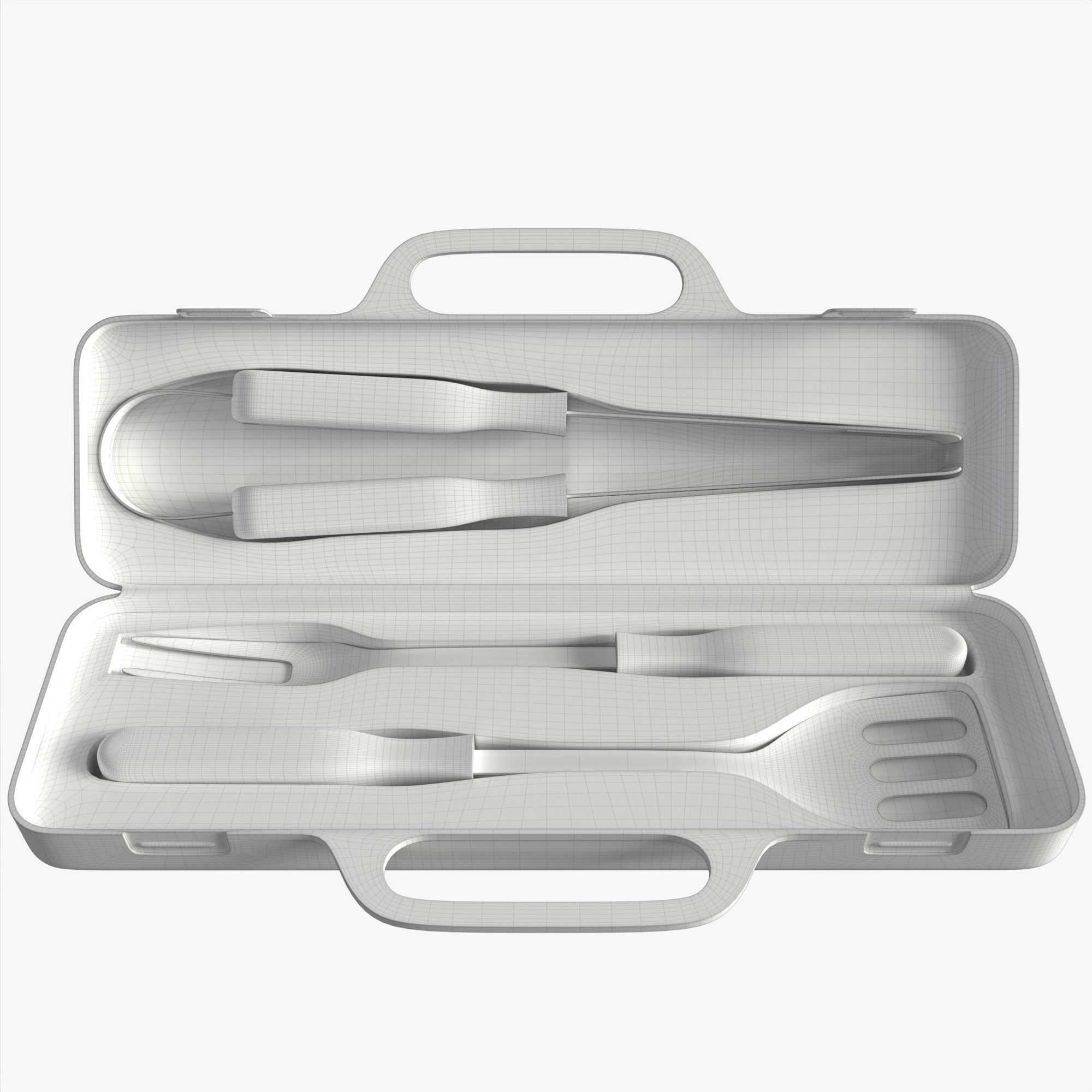 BBQ tool set 3D model_34
