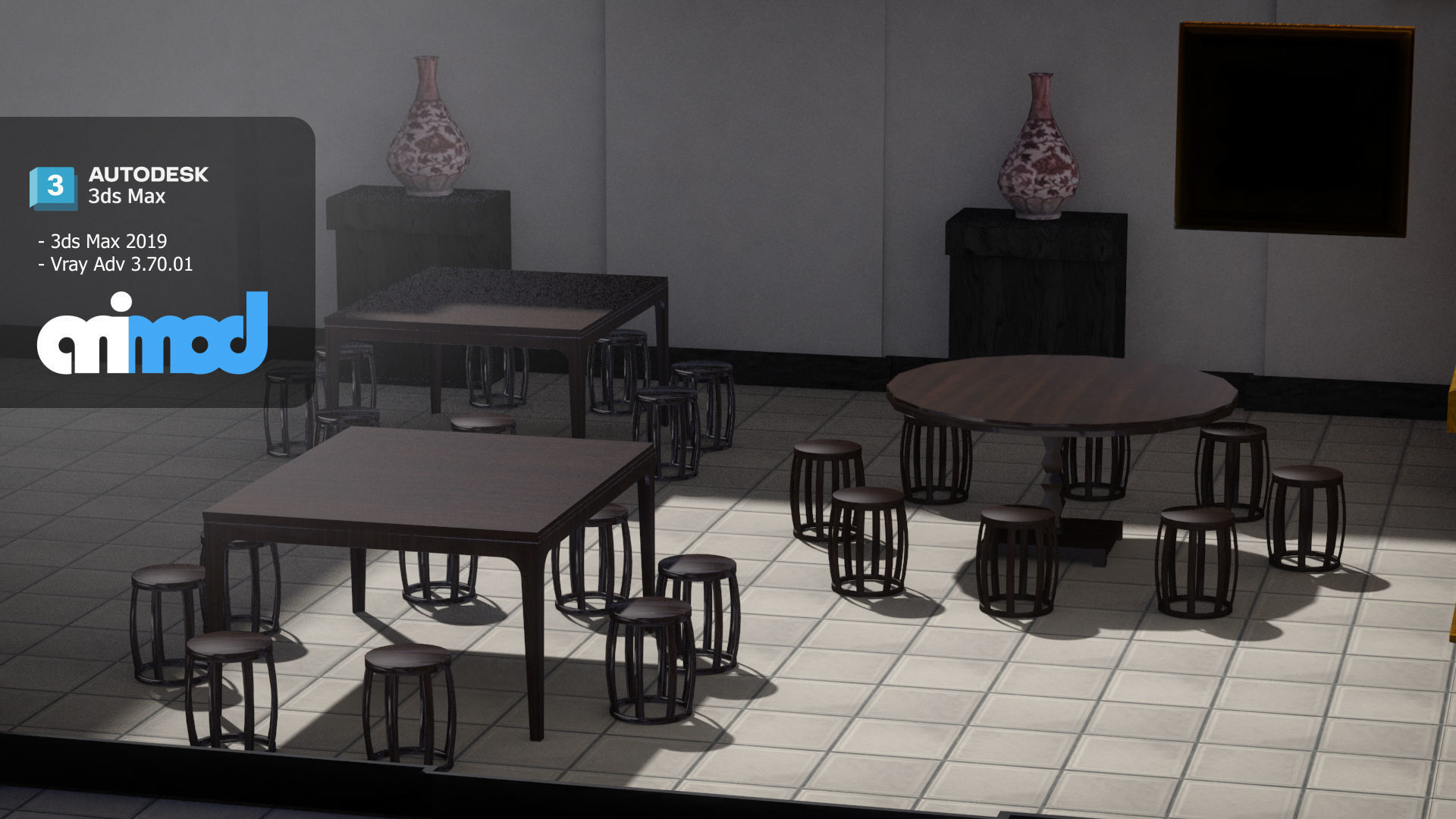 Chinese Restaurant 3D model_3
