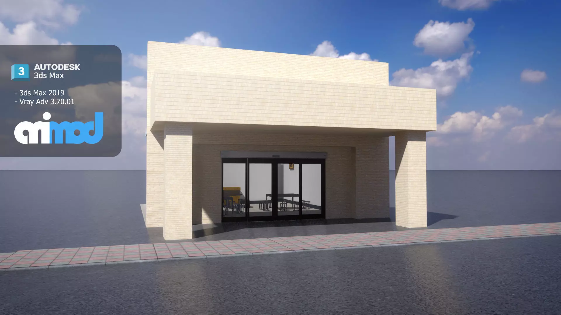 Chinese Restaurant 3D model_0