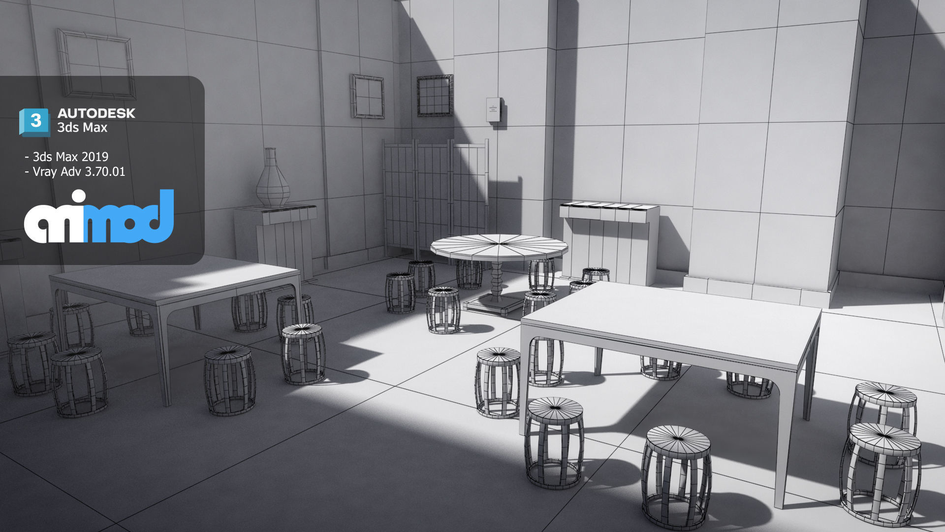 Chinese Restaurant 3D model_7