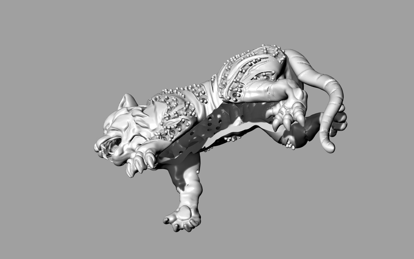 Tiger Bracelet 3D print model_1