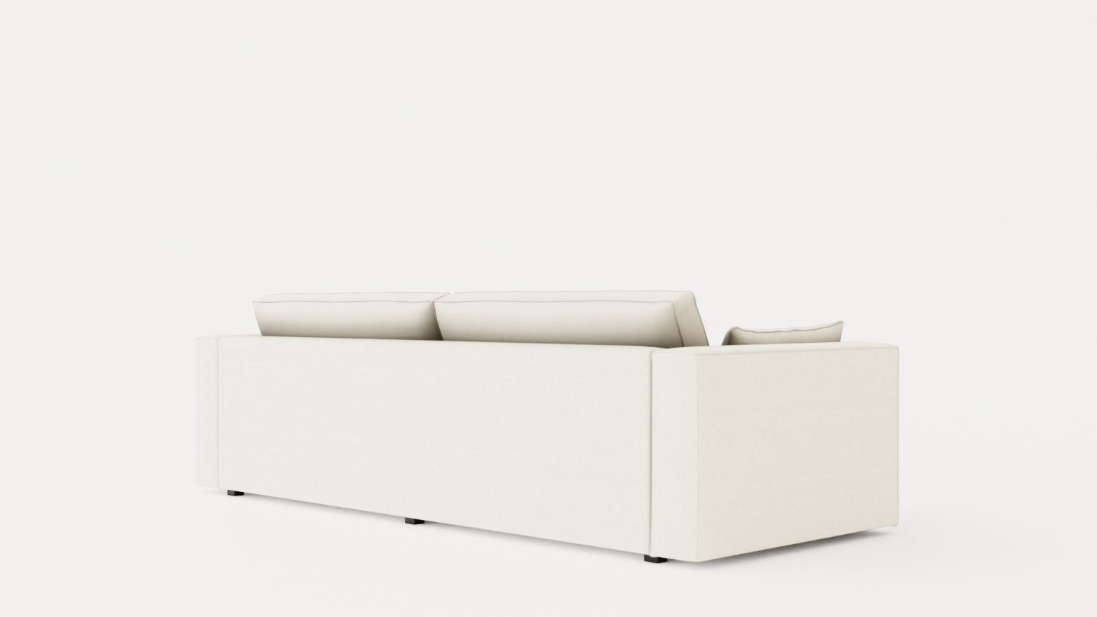 Louisiana 3 seater sofa Low-poly 3D model_3